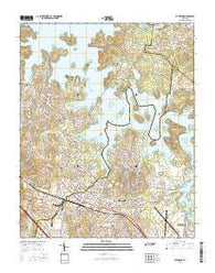 La Vergne Tennessee Current topographic map, 1:24000 scale, 7.5 X 7.5 Minute, Year 2016