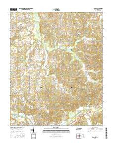 Laconia Tennessee Current topographic map, 1:24000 scale, 7.5 X 7.5 Minute, Year 2016