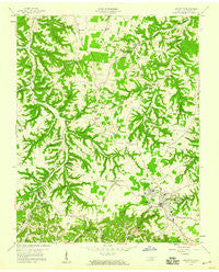Lafayette Tennessee Historical topographic map, 1:24000 scale, 7.5 X 7.5 Minute, Year 1958