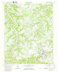Lafayette Tennessee Historical topographic map, 1:24000 scale, 7.5 X 7.5 Minute, Year 1958