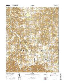 Lafayette Tennessee Current topographic map, 1:24000 scale, 7.5 X 7.5 Minute, Year 2016