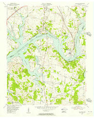 Laguardo Tennessee Historical topographic map, 1:24000 scale, 7.5 X 7.5 Minute, Year 1955