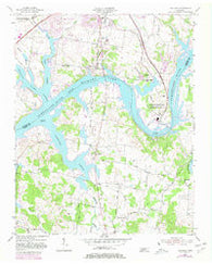 Laguardo Tennessee Historical topographic map, 1:24000 scale, 7.5 X 7.5 Minute, Year 1955