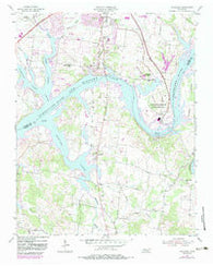Laguardo Tennessee Historical topographic map, 1:24000 scale, 7.5 X 7.5 Minute, Year 1955