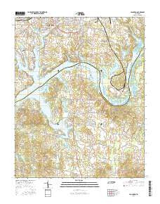 Laguardo Tennessee Current topographic map, 1:24000 scale, 7.5 X 7.5 Minute, Year 2016