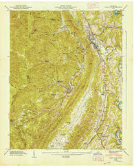Lake City Tennessee Historical topographic map, 1:24000 scale, 7.5 X 7.5 Minute, Year 1947