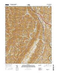 Lake City Tennessee Current topographic map, 1:24000 scale, 7.5 X 7.5 Minute, Year 2016