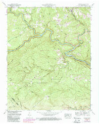 Lancing Tennessee Historical topographic map, 1:24000 scale, 7.5 X 7.5 Minute, Year 1952