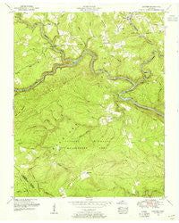 Lancing Tennessee Historical topographic map, 1:24000 scale, 7.5 X 7.5 Minute, Year 1952