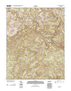 Lancing Tennessee Historical topographic map, 1:24000 scale, 7.5 X 7.5 Minute, Year 2013