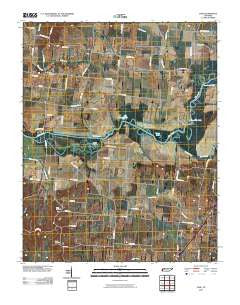 Lane Tennessee Historical topographic map, 1:24000 scale, 7.5 X 7.5 Minute, Year 2010