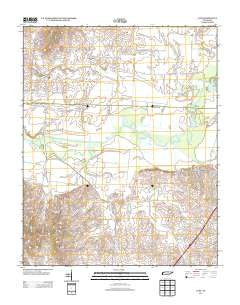 Lane Tennessee Historical topographic map, 1:24000 scale, 7.5 X 7.5 Minute, Year 2013