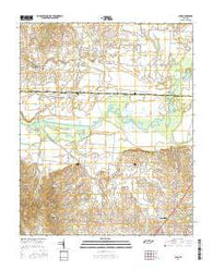 Lane Tennessee Current topographic map, 1:24000 scale, 7.5 X 7.5 Minute, Year 2016