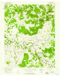 Lascassas Tennessee Historical topographic map, 1:24000 scale, 7.5 X 7.5 Minute, Year 1957