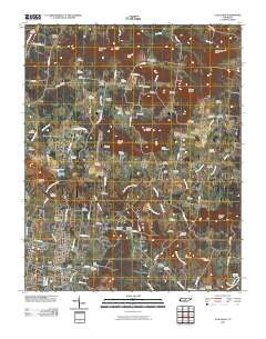 Lascassas Tennessee Historical topographic map, 1:24000 scale, 7.5 X 7.5 Minute, Year 2010