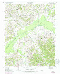 Latham Tennessee Historical topographic map, 1:24000 scale, 7.5 X 7.5 Minute, Year 1956