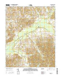 Latham Tennessee Current topographic map, 1:24000 scale, 7.5 X 7.5 Minute, Year 2016
