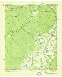 Laurel Bloomery Tennessee Historical topographic map, 1:24000 scale, 7.5 X 7.5 Minute, Year 1935