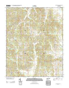 Leapwood Tennessee Historical topographic map, 1:24000 scale, 7.5 X 7.5 Minute, Year 2013