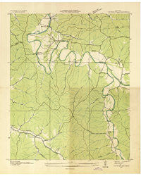 Leatherwood Tennessee Historical topographic map, 1:24000 scale, 7.5 X 7.5 Minute, Year 1936