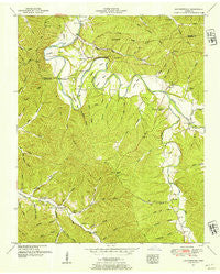 Leatherwood Tennessee Historical topographic map, 1:24000 scale, 7.5 X 7.5 Minute, Year 1951