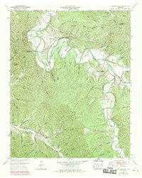 Leatherwood Tennessee Historical topographic map, 1:24000 scale, 7.5 X 7.5 Minute, Year 1951