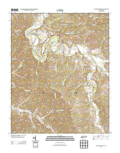 Leatherwood Tennessee Historical topographic map, 1:24000 scale, 7.5 X 7.5 Minute, Year 2013
