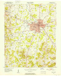 Lebanon Tennessee Historical topographic map, 1:24000 scale, 7.5 X 7.5 Minute, Year 1951