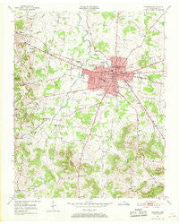 Lebanon Tennessee Historical topographic map, 1:24000 scale, 7.5 X 7.5 Minute, Year 1951