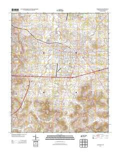 Lebanon Tennessee Historical topographic map, 1:24000 scale, 7.5 X 7.5 Minute, Year 2013