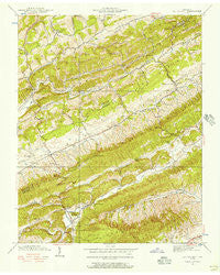 Lee Valley Tennessee Historical topographic map, 1:24000 scale, 7.5 X 7.5 Minute, Year 1939