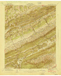 Lee Valley Tennessee Historical topographic map, 1:24000 scale, 7.5 X 7.5 Minute, Year 1940