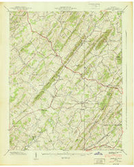 Leesburg Tennessee Historical topographic map, 1:24000 scale, 7.5 X 7.5 Minute, Year 1939