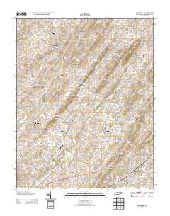 Leesburg Tennessee Historical topographic map, 1:24000 scale, 7.5 X 7.5 Minute, Year 2013
