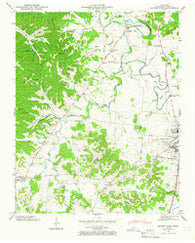 Leipers Fork Tennessee Historical topographic map, 1:24000 scale, 7.5 X 7.5 Minute, Year 1946