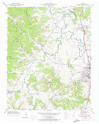 Leipers Fork Tennessee Historical topographic map, 1:24000 scale, 7.5 X 7.5 Minute, Year 1946