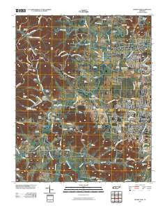 Leipers Fork Tennessee Historical topographic map, 1:24000 scale, 7.5 X 7.5 Minute, Year 2010