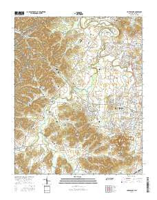 Leipers Fork Tennessee Current topographic map, 1:24000 scale, 7.5 X 7.5 Minute, Year 2016