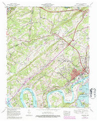 Lenoir City Tennessee Historical topographic map, 1:24000 scale, 7.5 X 7.5 Minute, Year 1968