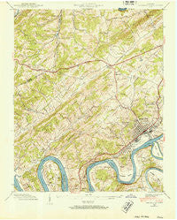 Lenoir City Tennessee Historical topographic map, 1:24000 scale, 7.5 X 7.5 Minute, Year 1940