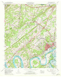 Lenoir City Tennessee Historical topographic map, 1:24000 scale, 7.5 X 7.5 Minute, Year 1968