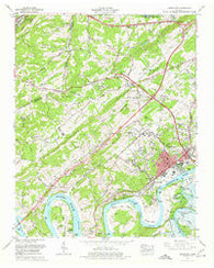 Lenoir City Tennessee Historical topographic map, 1:24000 scale, 7.5 X 7.5 Minute, Year 1968