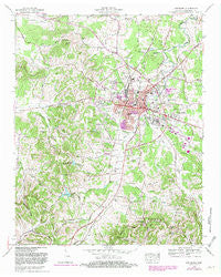 Lewisburg Tennessee Historical topographic map, 1:24000 scale, 7.5 X 7.5 Minute, Year 1966
