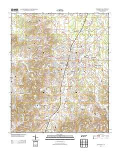 Lewisburg Tennessee Historical topographic map, 1:24000 scale, 7.5 X 7.5 Minute, Year 2013