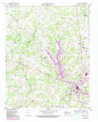 Lexington Tennessee Historical topographic map, 1:24000 scale, 7.5 X 7.5 Minute, Year 1950