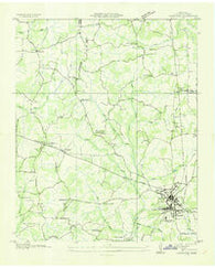 Lexington Tennessee Historical topographic map, 1:24000 scale, 7.5 X 7.5 Minute, Year 1936