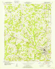 Lexington Tennessee Historical topographic map, 1:24000 scale, 7.5 X 7.5 Minute, Year 1950