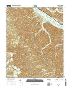 Lillamay Tennessee Current topographic map, 1:24000 scale, 7.5 X 7.5 Minute, Year 2016
