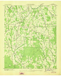 Lincoln Tennessee Historical topographic map, 1:24000 scale, 7.5 X 7.5 Minute, Year 1936