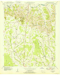 Lincoln Tennessee Historical topographic map, 1:24000 scale, 7.5 X 7.5 Minute, Year 1951